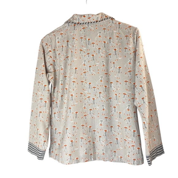 MUNKI MUNKI Flannel Pajama Set Sock Monkey Bamboo and Cotton Size S - Picture 3 of 16